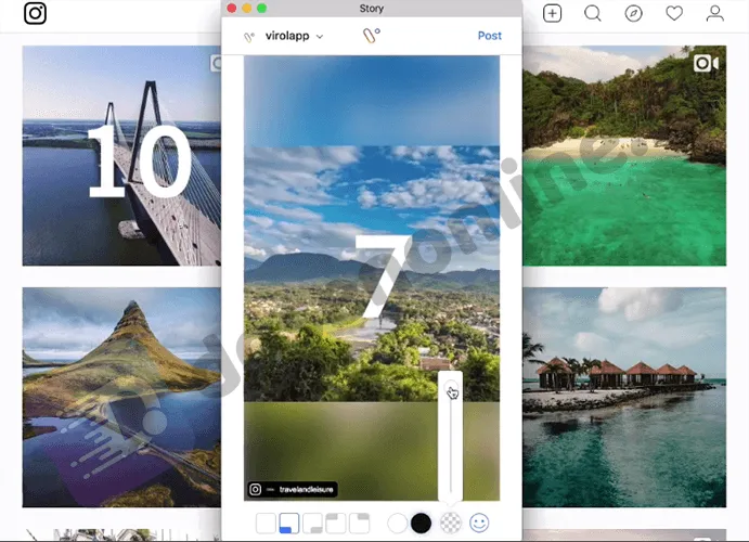 Instastory Via Komputer