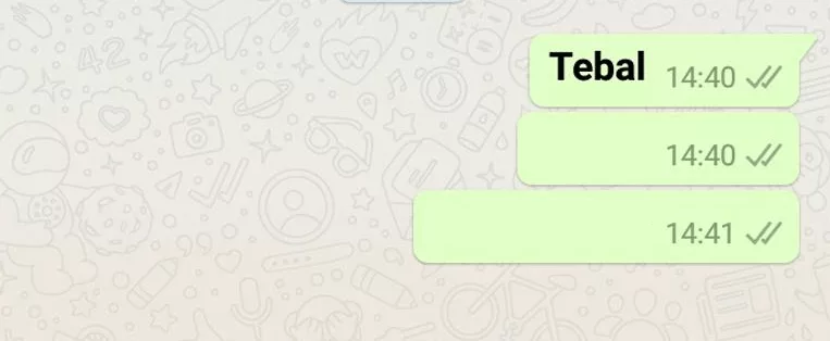 Cara Membuat Tulisan Tebal (Bold) di WhatsApp