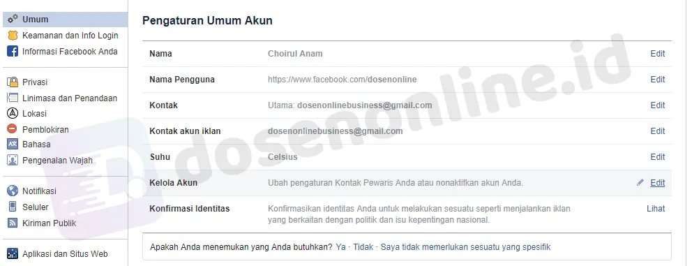 3. Pilih NonaktifkanAkun Pilih Nonaktifkan Akun