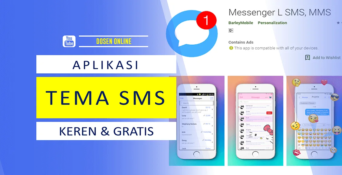 Aplikasi Untuk Mengubah Tema SMS Keren dan Gratis 2019