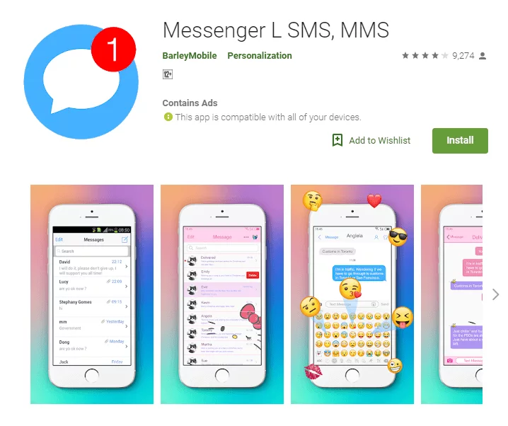 Aplikasi Untuk Mengubah Tema SMS Messenger – SMS, MMS App