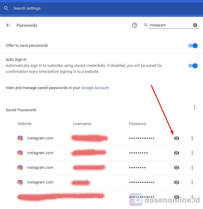 Cara Mengetahui Password Medsos Menggunakan Browser Google Chrome