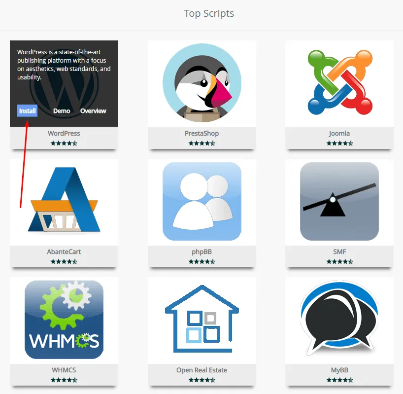 Softaculous Apps Installer