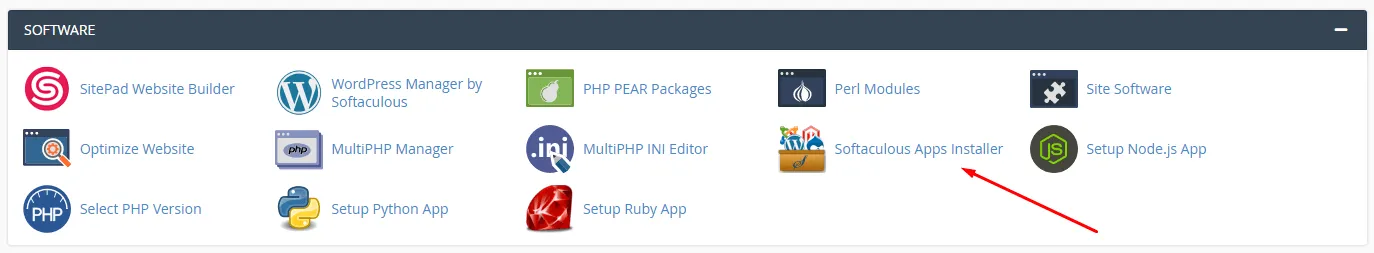 Softaculous di Cpanel