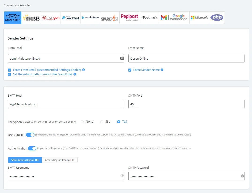 Cara Setting Fluent SMTP Cara Setting Fluent SMTP