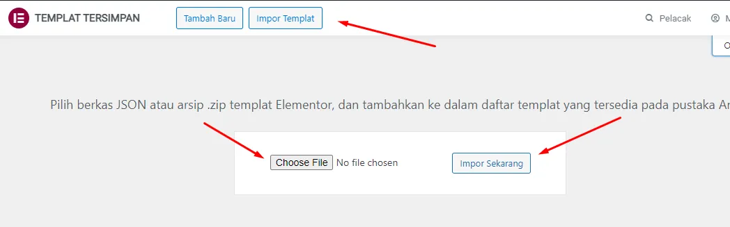 Import Template Elementor 1 Import Template Elementor