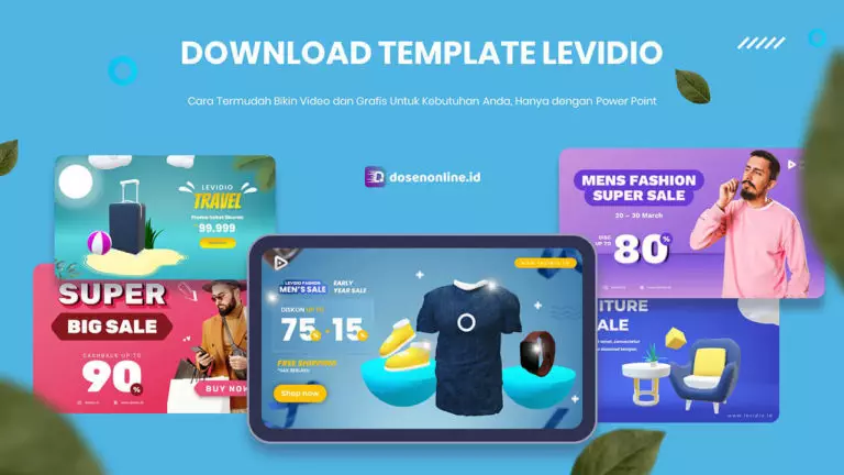 Download Template Levidio Gratis Ribuan Bonus Produk Digital