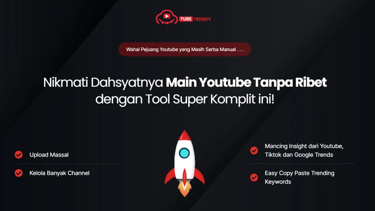TubeTrendy Tool Youtube Super Komplit TubeTrendy - Tool Youtube Super Komplit