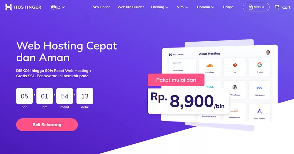 Top 5+ Hosting Terbaik Di Indonesia 2023 - Diskon Hingga 75%